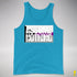Assume Nothing Demisexual Pride Flag Premium Tank Top - Neon Blue