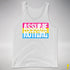 Assume Nothing Pansexual Pride Flag Premium Tank Top - White