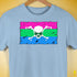 Polysexual Pride Pirate Flag Premium Unisex T-Shirt - Baby Blue