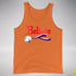 Believe Genderfluid Pride Jingle Bell Premium Tank Top - Orange