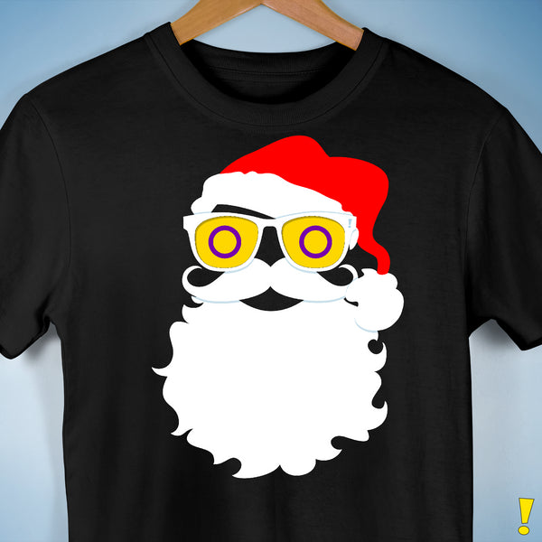 Santa’s Intersex Pride Flag Shades Premium Unisex T-Shirt - Black