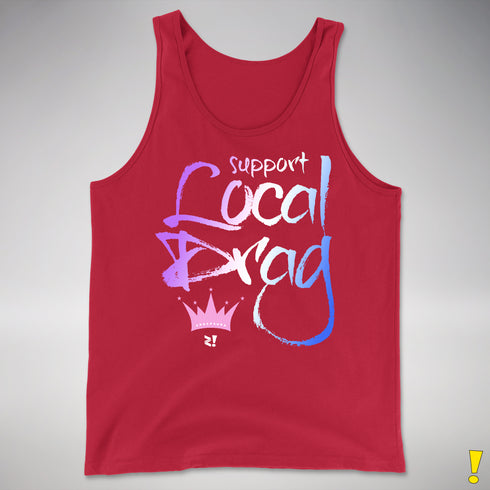 Support Local Drag Premium Tank Top - Red