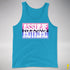 Assume Nothing Omnisexual Pride Flag Premium Tank Top - Neon Blue
