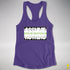 Assume Nothing Agender Pride Flag Racerback Tank - Purple