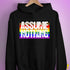 Assume Nothing Philly LGBTQ Gay Pride Flag Hoodie - Black