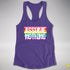 Assume Nothing Gilbert Baker Original LGBTQ Gay Pride Flag Racerback - Purple