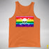 Gilbert Baker LGBTQ Pride Pirate Flag Premium Tank Top - Orange