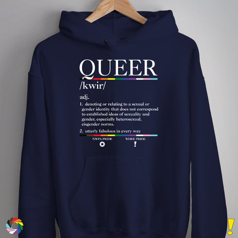 Queer Definition Hoodie - Navy