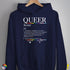 Queer Definition Hoodie - Navy