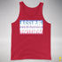 Assume Nothing Bigender Pride Flag Premium Tank Top - Red