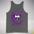 Lesbian Labrys Pride Flag Ripped Reveal Premium Tank Top - Deep Heather