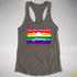 Gilbert Baker LGBTQ Pride Pirate Flag Racerback Tank - Dark Grey