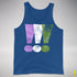 Genderqueer Pride Exclamation Points Premium Tank Top - Royal Blue