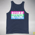 Assume Nothing Polysexual Pride Flag Premium Tank Top - Navy