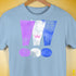 Drag Pride Grunge Exclamation Points Premium Unisex T-Shirt - Baby Blue