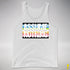 Assume Nothing Queer Pride Flag Premium Tank Top - White