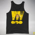 Intersex Pride Grunge Exclamation Points Premium Tank Top - Black