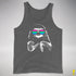 Pride Sloth Polysexual Flag Sunglasses Premium Tank Top - Deep Heather