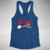 Believe Pansexual Pride Jingle Bell Racerback Tank - Royal