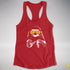 Pride Sloth Intersex Flag Sunglasses Women's Racerback Tank - Red