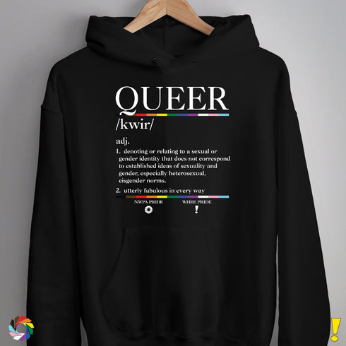 Queer Definition Hoodie - Black