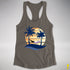 Demisexual Pride Hammock Summer Beach Sunset Racerback Tank - Dark Grey