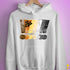 Bear Pride Grunge Exclamation Points Hoodie - White