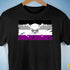 Asexual Pride Pirate Flag Premium Unisex T-Shirt - Black