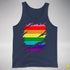 Original Gilbert Baker LGBTQ Gay Pride Flag Ripped Reveal Premium - Navy