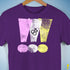 Twink Pride Grunge Exclamation Points Premium Unisex T-Shirt - Purple