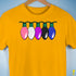 Genderfluid Pride Christmas Lights Premium Unisex T-Shirt - Gold