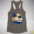 Polysexual Pride Hammock Summer Beach Sunset Racerback Tank - Dark Grey