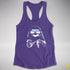 Pride Sloth Transgender Flag Sunglasses Women's Racerback Tank - Purple