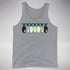 Agender Pride Christmas Lights Premium Tank Top - Grey Heather