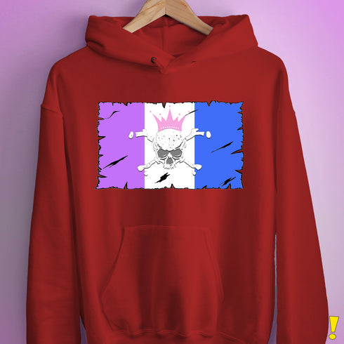 Drag Pride Pirate Flag Hoodie - Red