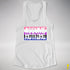 Assume Nothing Genderfluid Pride Flag Racerback Tank - White
