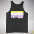 Assume Nothing Nonbinary Pride Flag Premium Tank Top - Charcoal Triblend