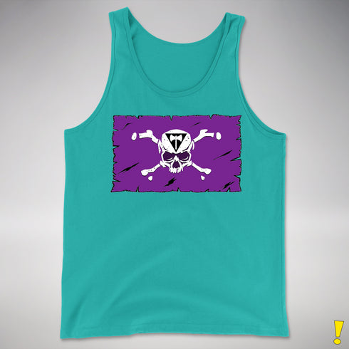 Lesbian Labrys Pride Pirate Flag Premium Tank Top - Teal