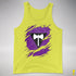 Lesbian Labrys Pride Flag Ripped Reveal Premium Tank Top - Neon Yellow