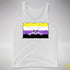 Nonbinary Pride Pirate Flag Premium Tank Top - White