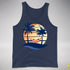 Lesbian Pride Hammock Summer Beach Sunset Premium Tank Top - Navy