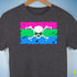 Polysexual Pride Pirate Flag Premium Unisex T-Shirt - Dark Grey Heather