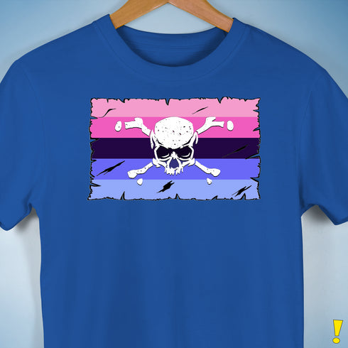 Omnisexual Pride Pirate Flag Premium Unisex T-Shirt - Royal Blue
