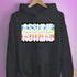 Assume Nothing Queer Pride Flag Hoodie - Dark Grey Heather