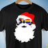 Santa’s LGBTQ Progress Pride Flag Shades Premium Unisex T-Shirt - Black