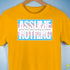 Assume Nothing Transgender Pride Flag Premium Unisex T-Shirt - Gold