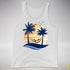 Bear Pride Hammock Summer Beach Sunset Premium Tank Top - White