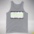 Assume Nothing Agender Pride Flag Premium Tank Top - Grey Heather