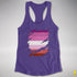 Pink Lesbian Ripped Reveal Racerback Tank - Purple