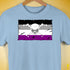 Asexual Pride Pirate Flag Premium Unisex T-Shirt - Baby Blue